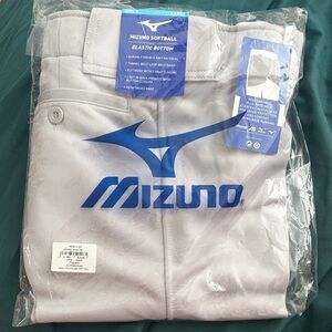Mizuno Light Gray Softball Pants